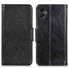 For Samsung Galaxy A06 4G Nappa Texture Horizontal Flip Leather Phone Case(Black) - 1