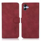 For Samsung Galaxy A07 5G KHAZNEH Matte Texture Leather Phone Case(Red) - 1