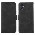 For Samsung Galaxy A06 4G ABEEL Frosted Magnetic RFID Leather Phone Case(Black) - 1