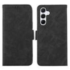 For Samsung Galaxy A17 5G ABEEL Frosted Magnetic RFID Leather Phone Case(Black) - 1