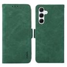 For Samsung Galaxy A17 5G ABEEL Frosted Magnetic RFID Leather Phone Case(Green) - 1