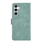 For Samsung Galaxy A17 5G ABEEL Frosted Magnetic RFID Leather Phone Case(Cyan) - 3