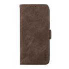 For Samsung Galaxy A17 5G ABEEL Frosted Magnetic RFID Leather Phone Case(Brown) - 2