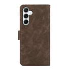 For Samsung Galaxy A17 5G ABEEL Frosted Magnetic RFID Leather Phone Case(Brown) - 3