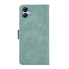 For Samsung Galaxy A07 5G ABEEL Frosted Magnetic RFID Leather Phone Case(Cyan) - 3