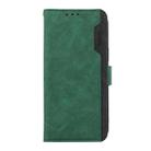 For Samsung Galaxy A36 5G ABEEL Color Block Magnetic RFID Leather Phone Case(Green-Black) - 2