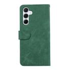 For Samsung Galaxy A36 5G ABEEL Color Block Magnetic RFID Leather Phone Case(Green-Black) - 3