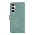 For Samsung Galaxy A36 5G ABEEL Color Block Magnetic RFID Leather Phone Case(Cyan-Pink) - 3
