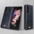 For Samsung Galaxy Z Fold3 5G VIETAO Plain Leather PU Phone Case(Black) - 3