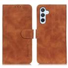 For Samsung Galaxy A16 5G KHAZNEH Retro Texture Horizontal Flip Leather Phone Case(Brown) - 1