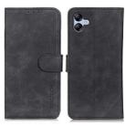 For Samsung Galaxy A07 5G KHAZNEH Retro Texture Horizontal Flip Leather Phone Case(Black) - 1