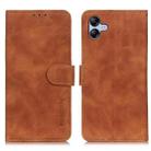 For Samsung Galaxy A07 5G KHAZNEH Retro Texture Horizontal Flip Leather Phone Case(Brown) - 1