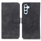 For Samsung Galaxy A17 5G KHAZNEH Retro Texture Horizontal Flip Leather Phone Case(Black) - 1