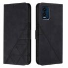 For BLU View Speed 5G Crossbody 3D Embossed Flip Leather Phone Case(Black) - 2