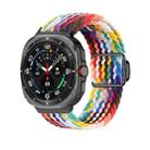 For Samsung Galaxy Watch Ultra 47mm Nylon Loop Magnetic Buckle Watch Band(Official Rainbow) - 1