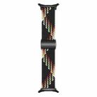 For Samsung Galaxy Watch Ultra 47mm Nylon Loop Magnetic Buckle Watch Band(Black Rainbow) - 3