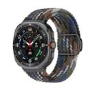 For Samsung Galaxy Watch Ultra 47mm Nylon Loop Magnetic Buckle Watch Band(Denim Rainbow) - 1