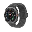 For Samsung Galaxy Watch Ultra 47mm Nylon Loop Magnetic Buckle Watch Band(Space Grey) - 1