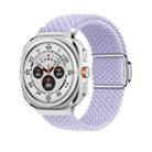 For Samsung Galaxy Watch Ultra 47mm Nylon Loop Magnetic Buckle Watch Band(Fog Purple) - 1