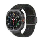 For Samsung Galaxy Watch Ultra 47mm Nylon Loop Magnetic Buckle Watch Band(Starlight Black) - 1