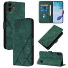 For Nothing CMF Phone 1 Crossbody 3D Embossed Flip Leather Phone Case(Green) - 1