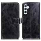 For Samsung Galaxy A36 5G Retro Crazy Horse Texture Leather Phone Case(Black) - 1