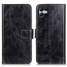 For Samsung Galaxy A07 5G Retro Crazy Horse Texture Leather Phone Case(Black) - 1