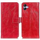 For Samsung Galaxy A07 5G Retro Crazy Horse Texture Leather Phone Case(Red) - 1