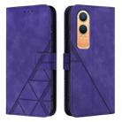 For OnePlus Nord CE4 Lite  Crossbody 3D Embossed Flip Leather Phone Case(Purple) - 2