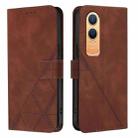 For OnePlus Nord CE4 Lite  Crossbody 3D Embossed Flip Leather Phone Case(Brown) - 2