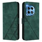 For OnePlus 12 5G Global Crossbody 3D Embossed Flip Leather Phone Case(Green) - 2