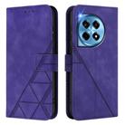 For OnePlus 12 5G Global Crossbody 3D Embossed Flip Leather Phone Case(Purple) - 2