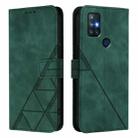 For OnePlus Nord N10 5G Crossbody 3D Embossed Flip Leather Phone Case(Green) - 2