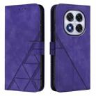 For Redmi Note 14 Pro 4G Crossbody 3D Embossed Flip Leather Phone Case(Purple) - 2