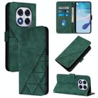 For Redmi Note 14 Pro 5G Global Crossbody 3D Embossed Flip Leather Phone Case(Green) - 1