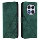 For Redmi Note 14 Pro 5G Global Crossbody 3D Embossed Flip Leather Phone Case(Green) - 2