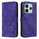 For Redmi Note 14 4G EU 164.84mm Crossbody 3D Embossed Flip Leather Phone Case(Purple) - 2
