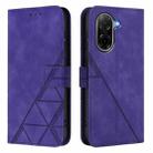 For Redmi A5 4G 171.7mm Crossbody 3D Embossed Flip Leather Phone Case(Purple) - 2