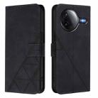 For Redmi K80 5G / K80 Pro 5G Crossbody 3D Embossed Flip Leather Phone Case(Black) - 2