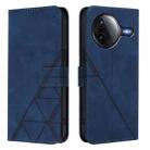 For Redmi K80 5G / K80 Pro 5G Crossbody 3D Embossed Flip Leather Phone Case(Blue) - 2
