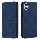 For Samsung Galaxy A06 4G Crossbody 3D Embossed Flip Leather Phone Case(Blue) - 2