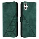 For Samsung Galaxy A06 4G Crossbody 3D Embossed Flip Leather Phone Case(Green) - 2