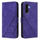For Samsung Galaxy A56 5G Global Crossbody 3D Embossed Flip Leather Phone Case(Purple) - 2