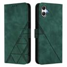 For Samsung Galaxy A07 4G Crossbody 3D Embossed Flip Leather Phone Case(Green) - 2