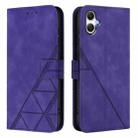 For Samsung Galaxy A07 4G Crossbody 3D Embossed Flip Leather Phone Case(Purple) - 2
