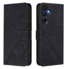 For Samsung Galaxy A17 5G Crossbody 3D Embossed Flip Leather Phone Case(Black) - 2
