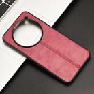 For Nothing Phone 3a Pro Cow Pattern Sewing Card Bag Phone Case(Red) - 2