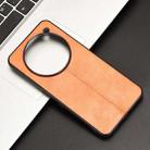 For Nothing Phone 3a Pro Cow Pattern Sewing Card Bag Phone Case(Orange) - 2