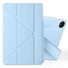 For Honor MagicPad 2 12.3 Fixed Buckle Magnetic Deformation Leather Tablet Case(Ice Blue) - 1