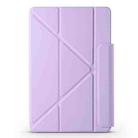 For Honor MagicPad 2 12.3 Fixed Buckle Magnetic Deformation Leather Tablet Case(Taro Purple) - 2